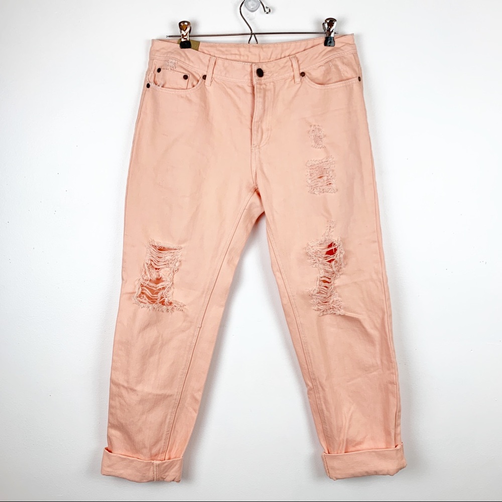 INSIGHT DESTROYED BOYFRIEND CROP JEAN SIZE 26